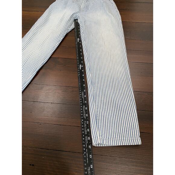 Free People We The Free Pants Size 24 Daydreamer Cotton Railroad Striped Casual - Picture 12 of 13